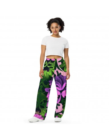 All-over print unisex wide-leg pants les ctes