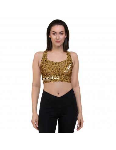 "Leopard" Longline sports bra destockage