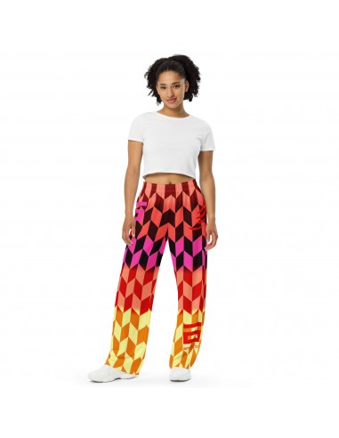 All-over print unisex wide-leg pants Comment ça marche