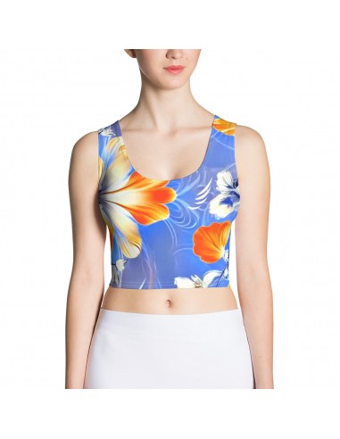 "Orange - Blue Fantasy" Crop Top les ligaments