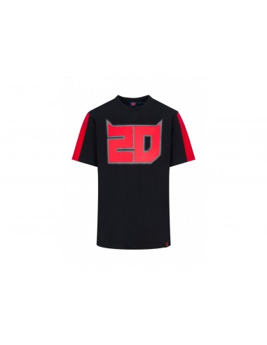 T-Shirt Quartararo Noir et Rouge "20"