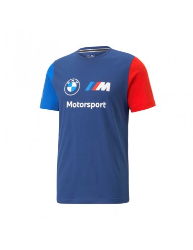 T-Shirt BMW MMS Motorsport Bleu