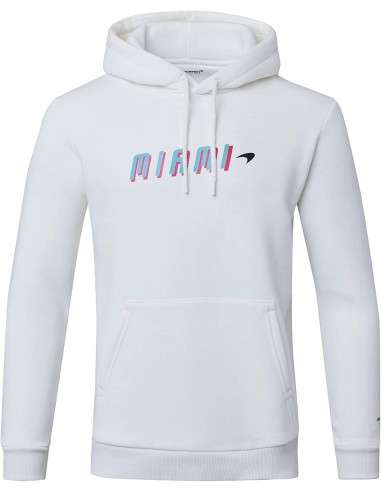 Sweat à Capuche McLaren Miami Néon Blanc