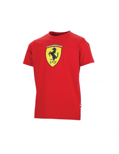 T-Shirt Ferrari Classique Rouge Enfant