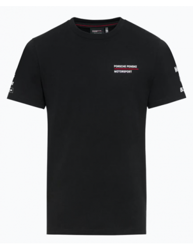 T-Shirt PORSCHE Penske Motorsport Fan Noir Unisexe