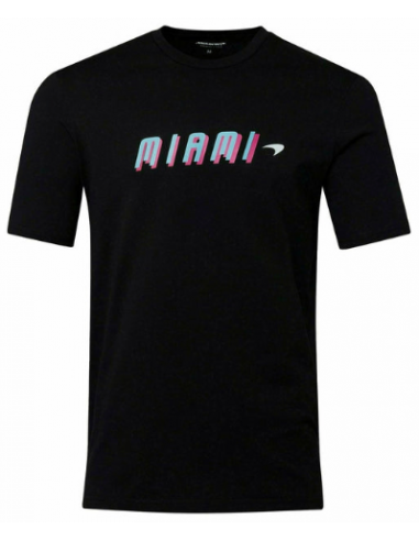 T-Shirt McLaren Miami Néon Graphique Noir