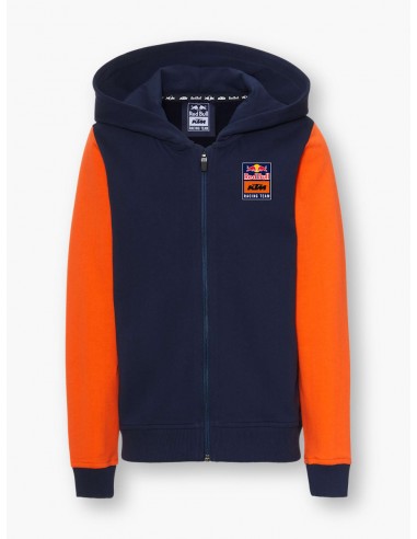 Sweat à Capuche Zip Enfant KTM Red Bull Racing Team Navy-Orange