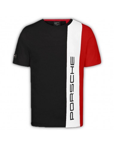 T-Shirt PORSCHE Homme Fan Stripe Noir