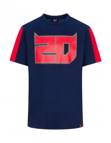 T-Shirt Quartararo Bleu et Rouge "20"