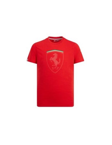 T-Shirt Scuderia Ferrari logo bouclier Rouge ou Noir