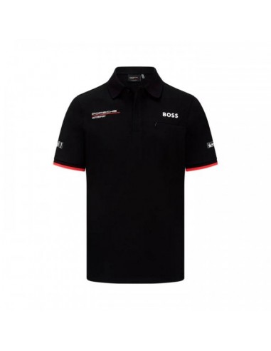 Polo PORSCHE Motorsport Lifestyle Replica Noir